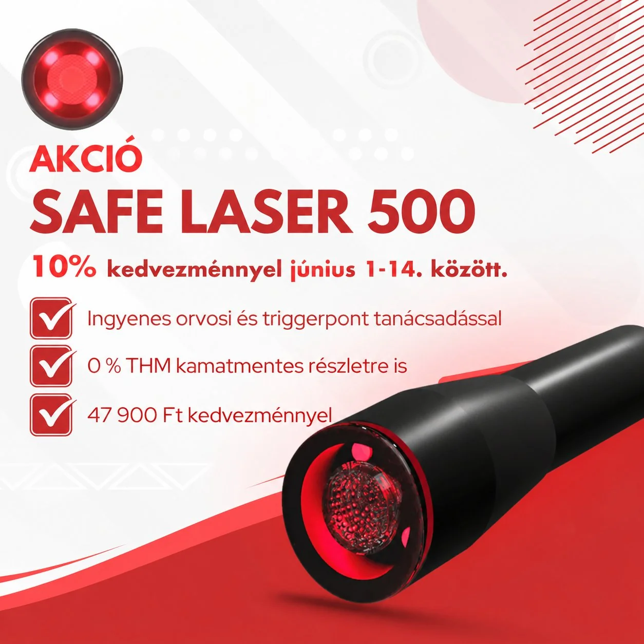 safe laser 500 10% kedvezmennyel laserberles.hu mobil